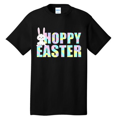 Hoppy Easter Colorful Happy Easter Bunny Tall T-Shirt