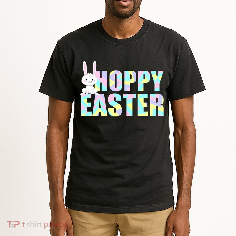 Hoppy Easter Colorful Happy Easter Bunny Tall T-Shirt