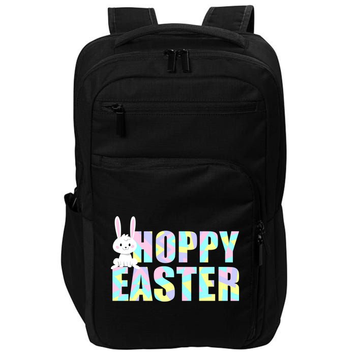 Hoppy Easter Colorful Happy Easter Bunny Impact Tech Backpack