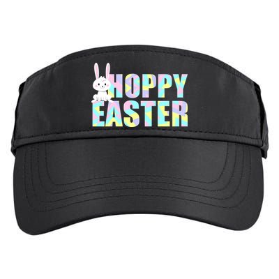 Hoppy Easter Colorful Happy Easter Bunny Adult Drive Performance Visor