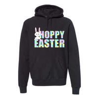 Hoppy Easter Colorful Happy Easter Bunny Premium Hoodie