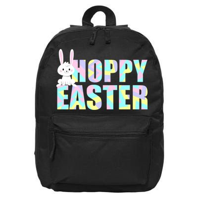 Hoppy Easter Colorful Happy Easter Bunny 16 in Basic Backpack