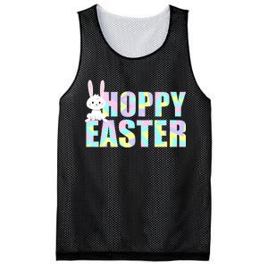 Hoppy Easter Colorful Happy Easter Bunny Mesh Reversible Basketball Jersey Tank