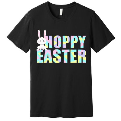 Hoppy Easter Colorful Happy Easter Bunny Premium T-Shirt