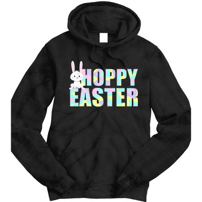 Hoppy Easter Colorful Happy Easter Bunny Tie Dye Hoodie