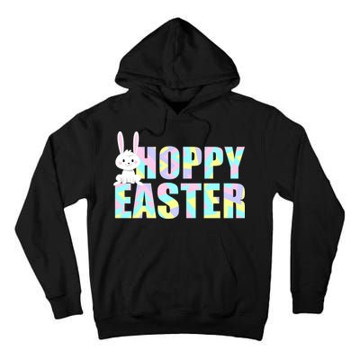 Hoppy Easter Colorful Happy Easter Bunny Tall Hoodie