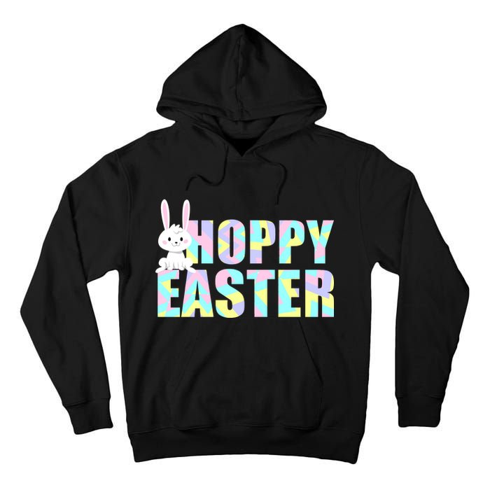 Hoppy Easter Colorful Happy Easter Bunny Tall Hoodie