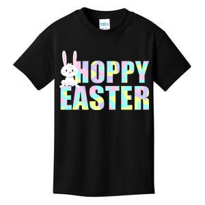 Hoppy Easter Colorful Happy Easter Bunny Kids T-Shirt