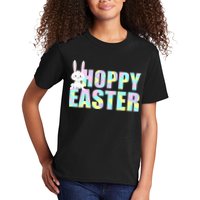 Hoppy Easter Colorful Happy Easter Bunny Kids T-Shirt