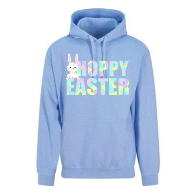 Hoppy Easter Colorful Happy Easter Bunny Unisex Surf Hoodie