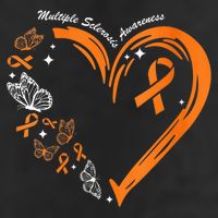 Heart Orange Ribbon Multiple Sclerosis Awareness Hat