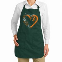 Heart Orange Ribbon Multiple Sclerosis Awareness Apron