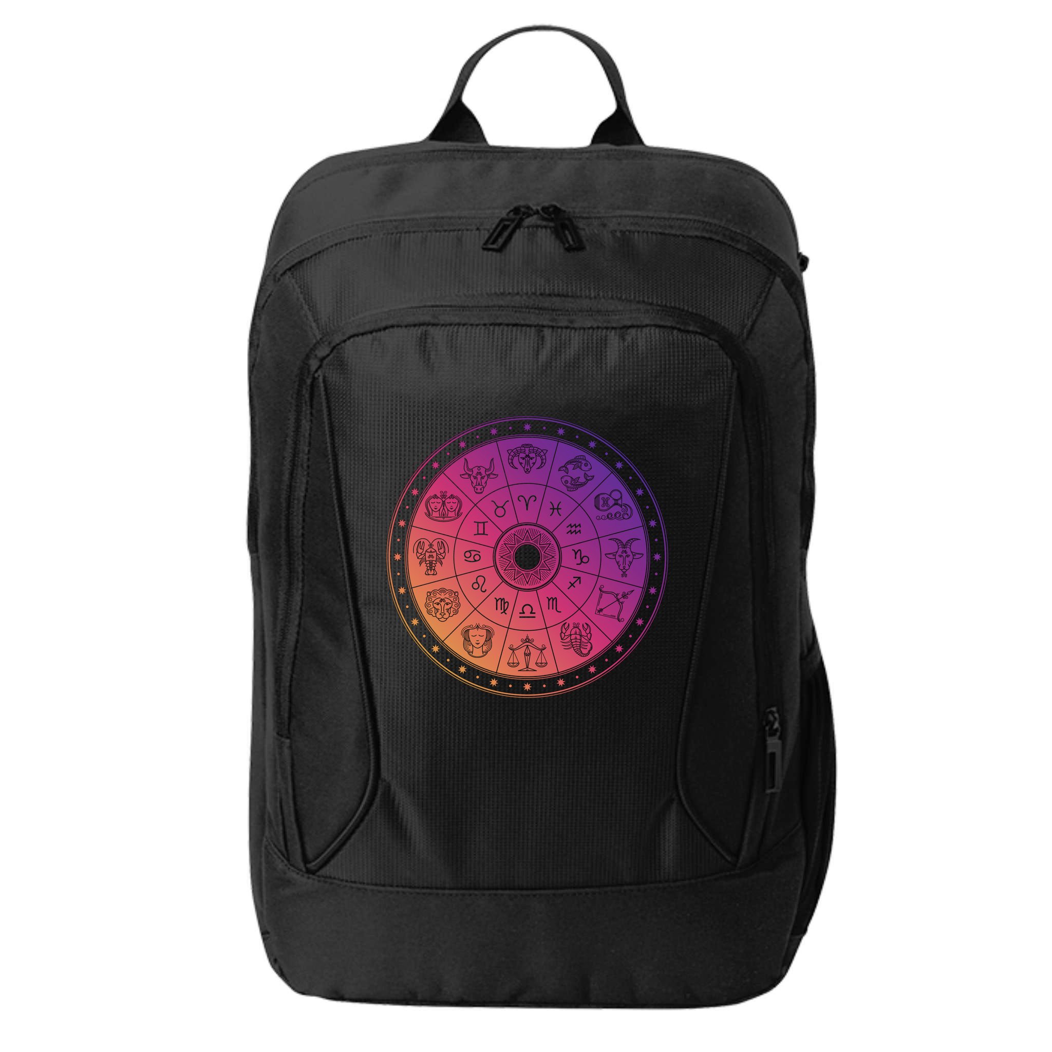 Horiscope Zodiac Wheel City Backpack