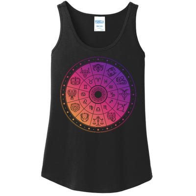 Horiscope Zodiac Wheel Ladies Essential Tank