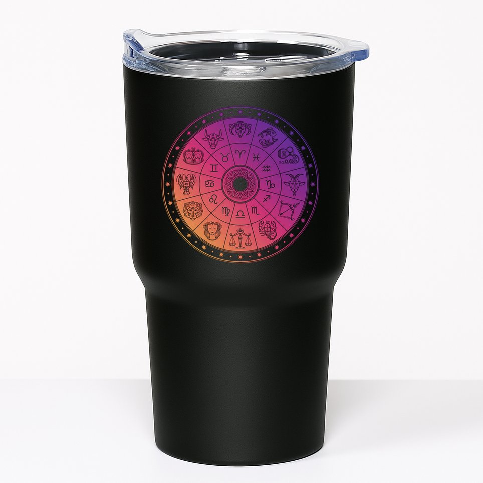 Horiscope Zodiac Wheel Tumbler