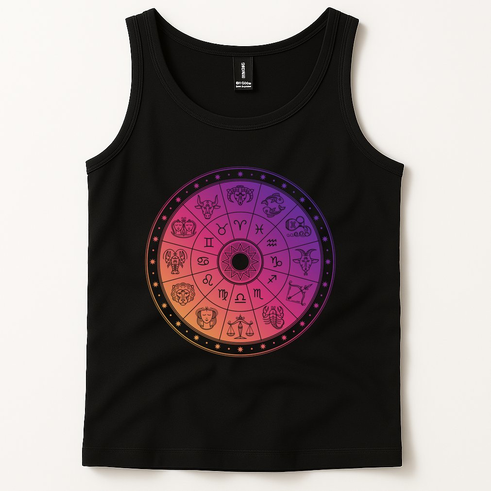 Horiscope Zodiac Wheel Tank Top