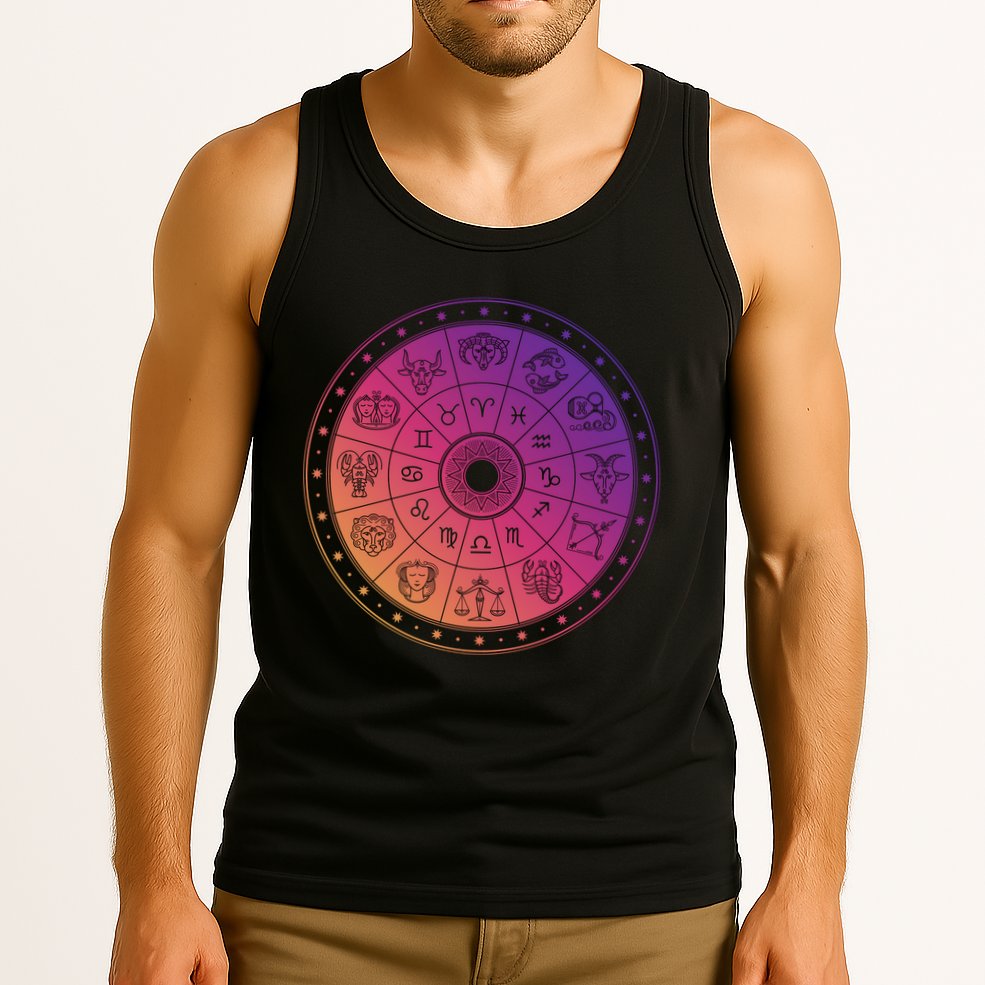Horiscope Zodiac Wheel Tank Top