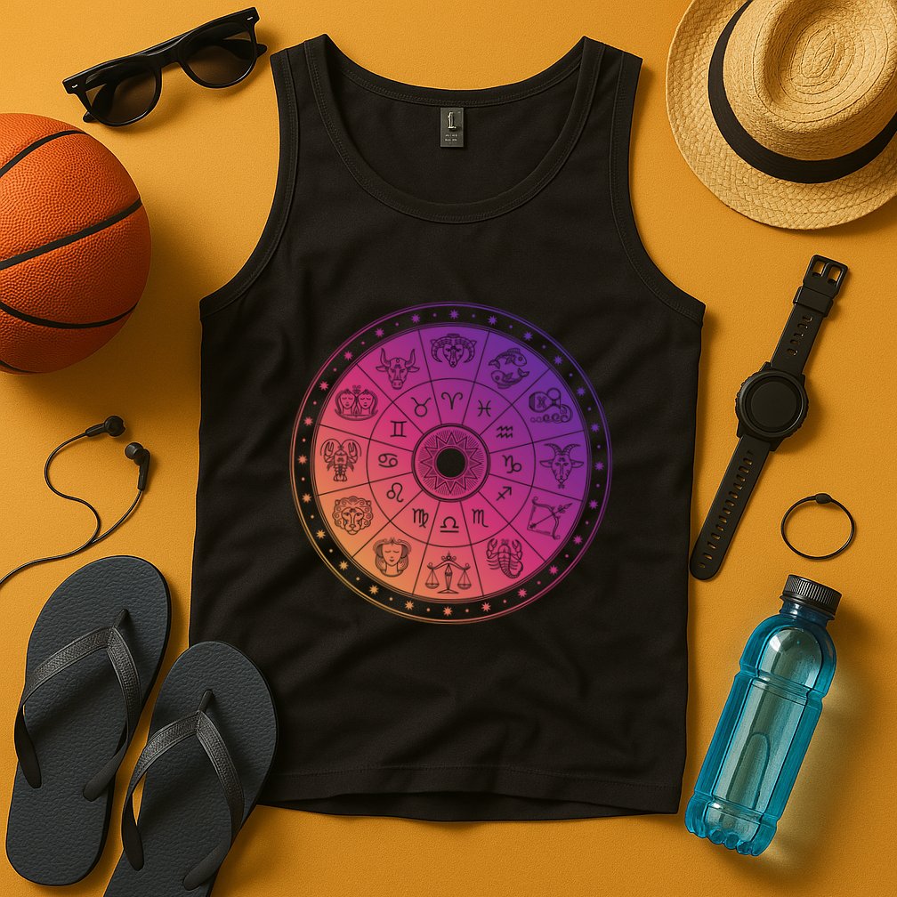 Horiscope Zodiac Wheel Tank Top