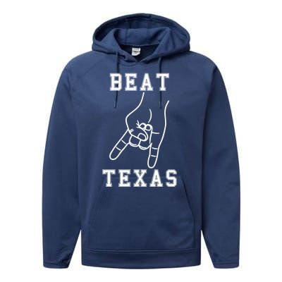 Horns Down Beat Texas Football Performance Fleece Hoodie