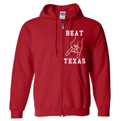 Horns Down Beat Texas Football Full Zip Hoodie