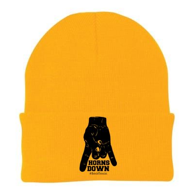 Horns Down #BeatTexas Beat Texas Knit Cap Winter Beanie