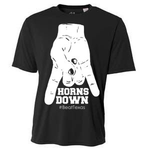 Horns Down #BeatTexas Beat Texas Cooling Performance Crew T-Shirt