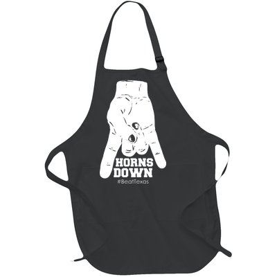 Horns Down #BeatTexas Beat Texas Full-Length Apron With Pockets