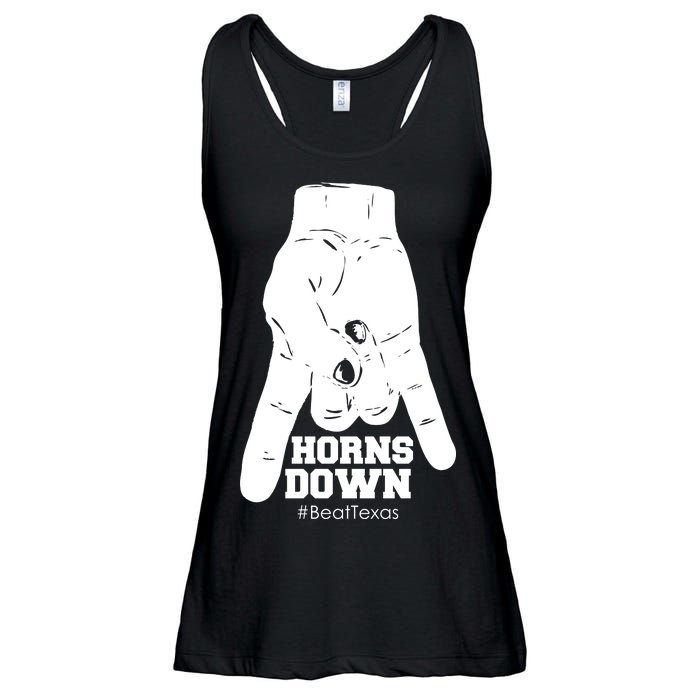 Horns Down #BeatTexas Beat Texas Ladies Essential Flowy Tank