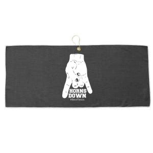 Horns Down #BeatTexas Beat Texas Large Microfiber Waffle Golf Towel