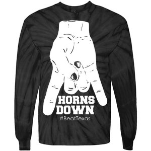 Horns Down #BeatTexas Beat Texas Tie-Dye Long Sleeve Shirt