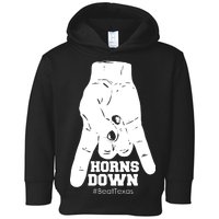 Horns Down #BeatTexas Beat Texas Toddler Hoodie