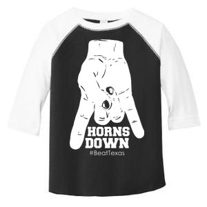 Horns Down #BeatTexas Beat Texas Toddler Fine Jersey T-Shirt