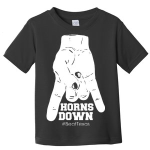 Horns Down #BeatTexas Beat Texas Toddler T-Shirt