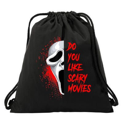 Horror Do You Like Scary Movie Ghostface Drawstring Bag