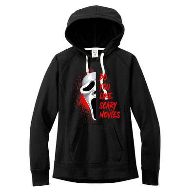 Horror Do You Like Scary Movie Ghostface Women's Fleece Hoodie