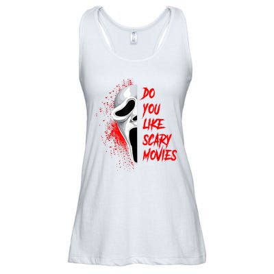 Horror Do You Like Scary Movie Ghostface Ladies Essential Flowy Tank