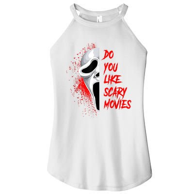 Horror Do You Like Scary Movie Ghostface Women’s Perfect Tri Rocker Tank