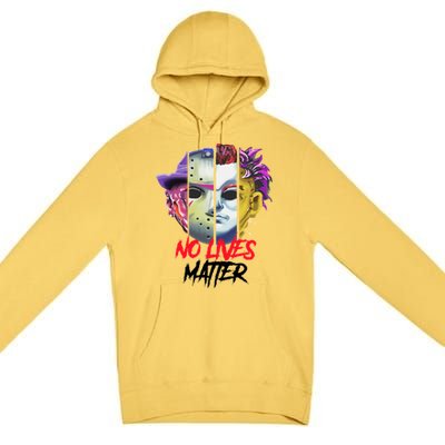 Horror Villains No Lives Matter Premium Pullover Hoodie