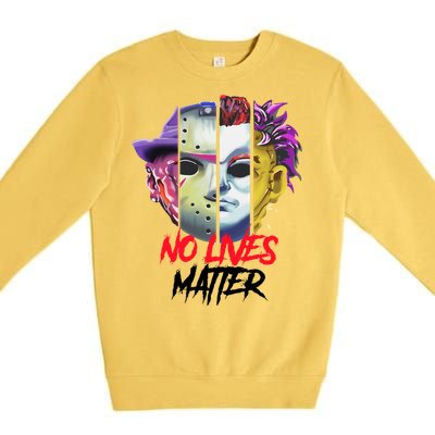 Horror Villains No Lives Matter Premium Crewneck Sweatshirt