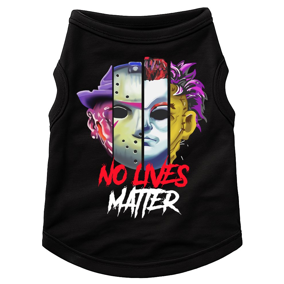 Horror Villains No Lives Matter Doggie Tank