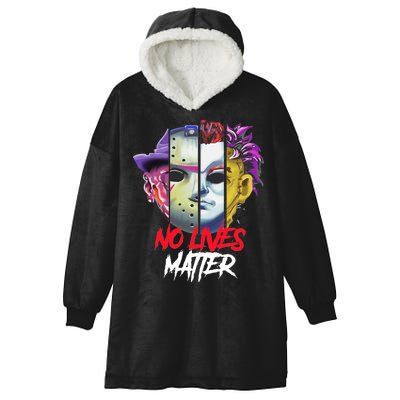 Horror Villains No Lives Matter Hooded Wearable Blanket