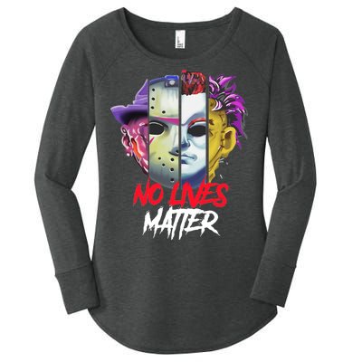 Horror Villains No Lives Matter Women's Perfect Tri Tunic Long Sleeve Shirt