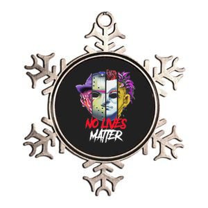 Horror Villains No Lives Matter Metallic Star Ornament