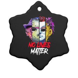 Horror Villains No Lives Matter Ceramic Star Ornament