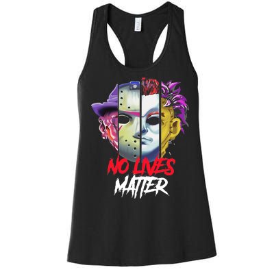 Horror Villains No Lives Matter Women's Racerback Tank