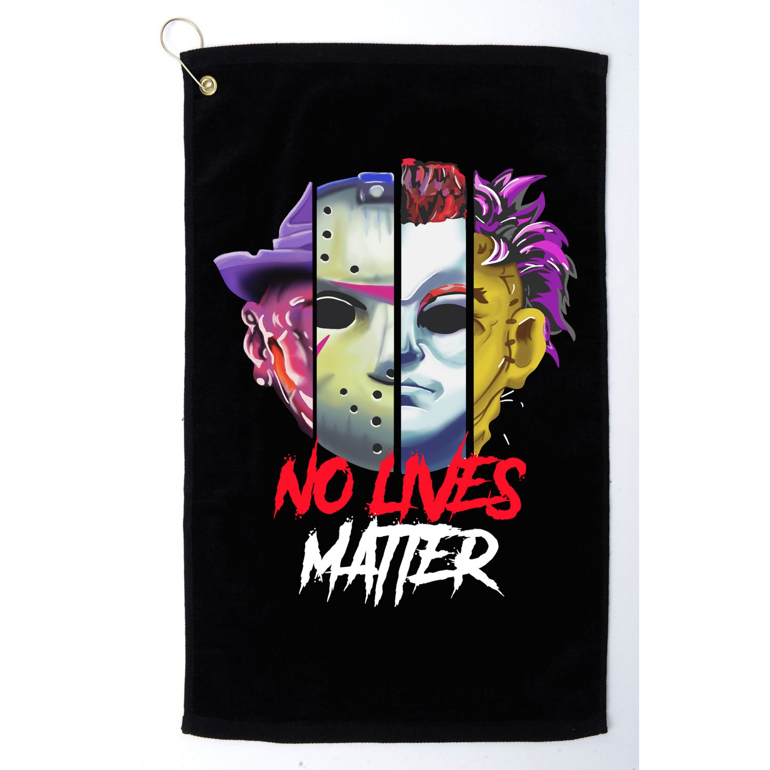 Horror Villains No Lives Matter Golf Towel