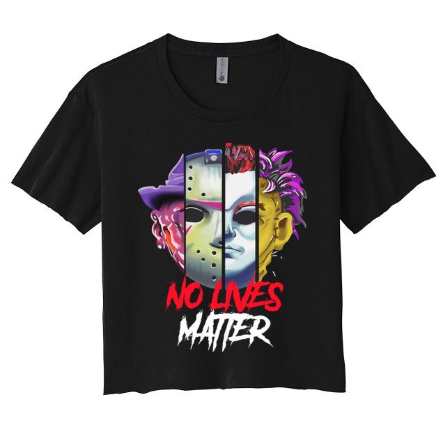 Horror Villains No Lives Matter Crop Top