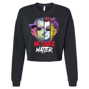 Horror Villains No Lives Matter Cropped Pullover Crew