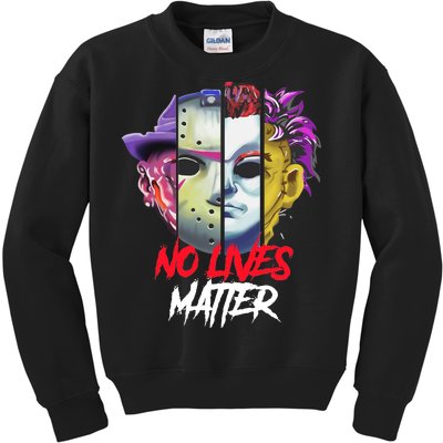 Horror Villains No Lives Matter Kids Sweatshirt