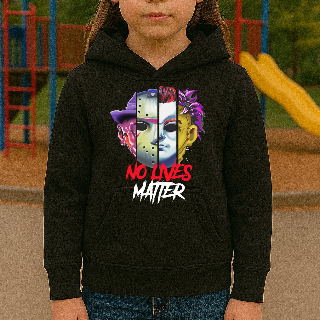 Horror Villains No Lives Matter Kids Hoodie